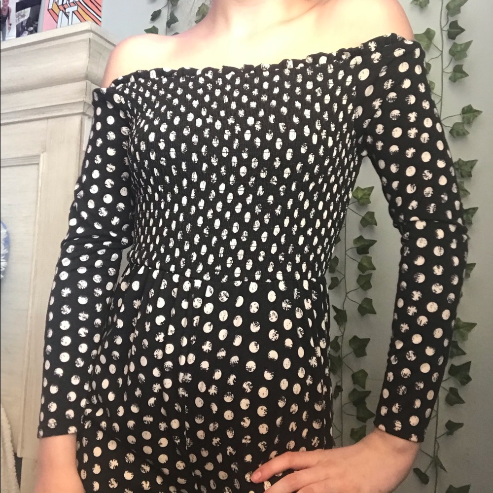 Spotted Jump suit